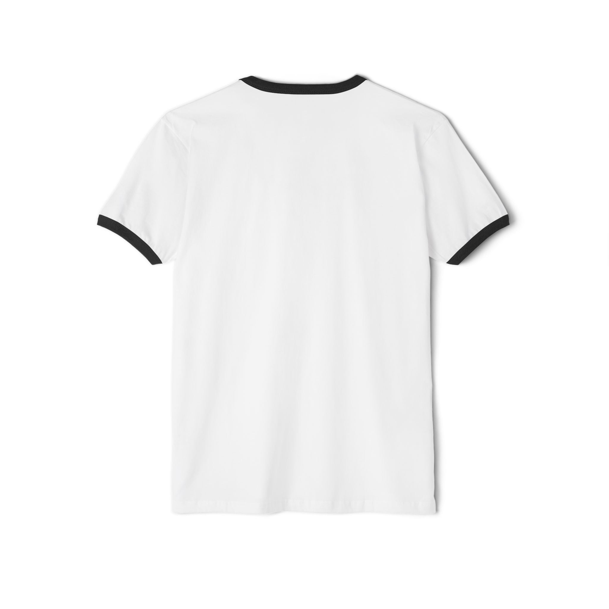 Retro Ringer T-Shirt — Minimal Vintage Morse Code Grid Design