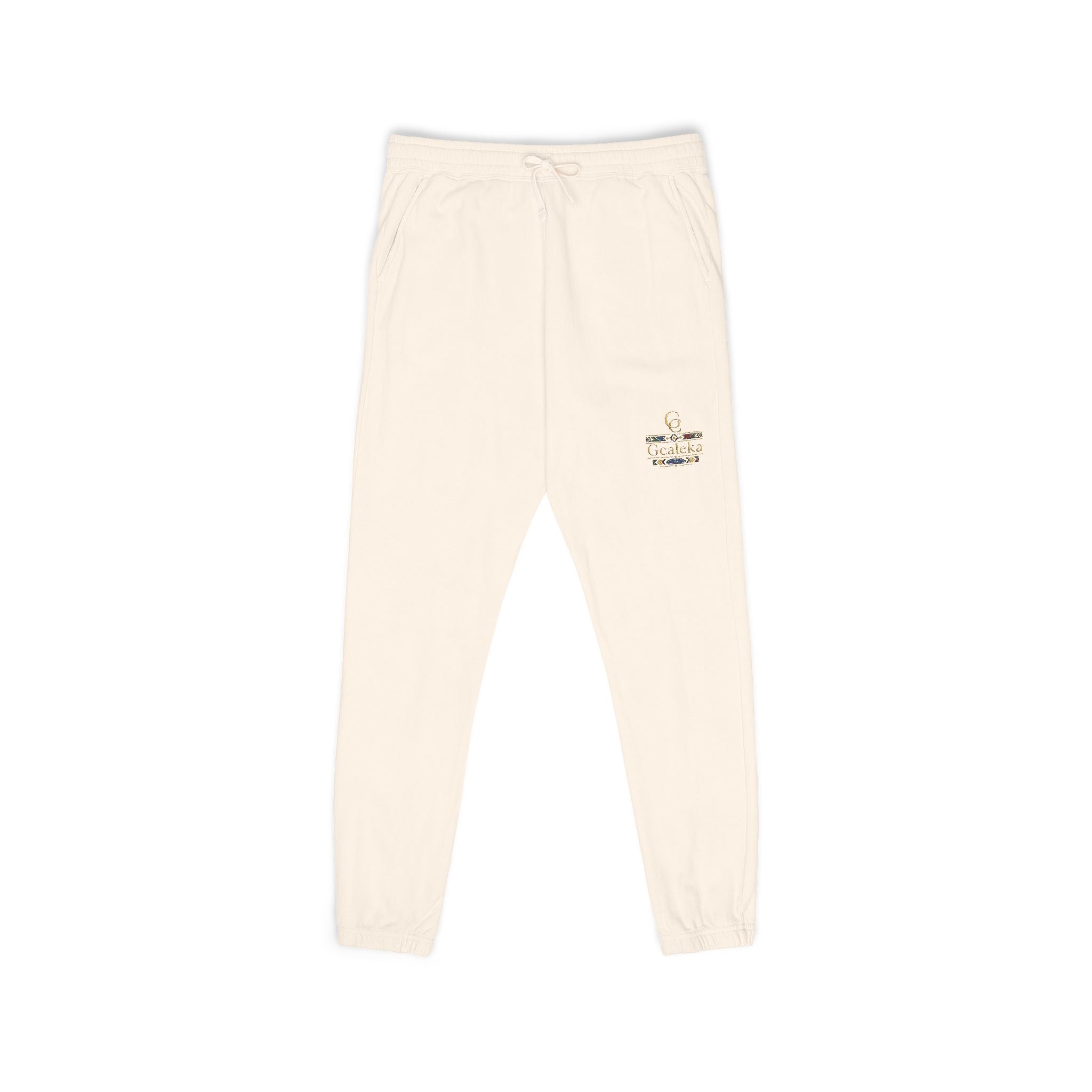 Embroidered Anchor & Compass Sweatpants — Garment-Dyed Cozy Joggers