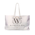 Weekender Bag – Women's Spacious Travel Tote with Rope Handles, Stylish Logo