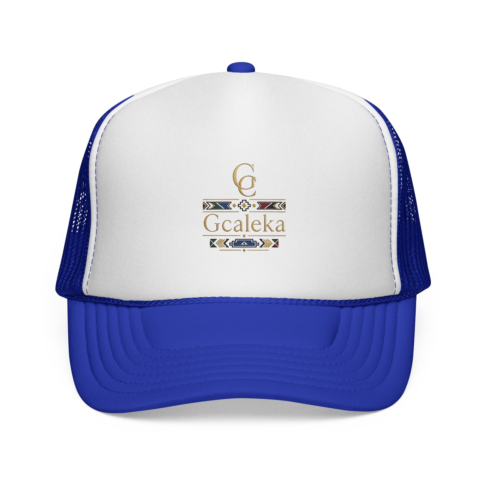 Gcaleka Embroidered Trucker Hat — Southwestern Tribal Accent Cap