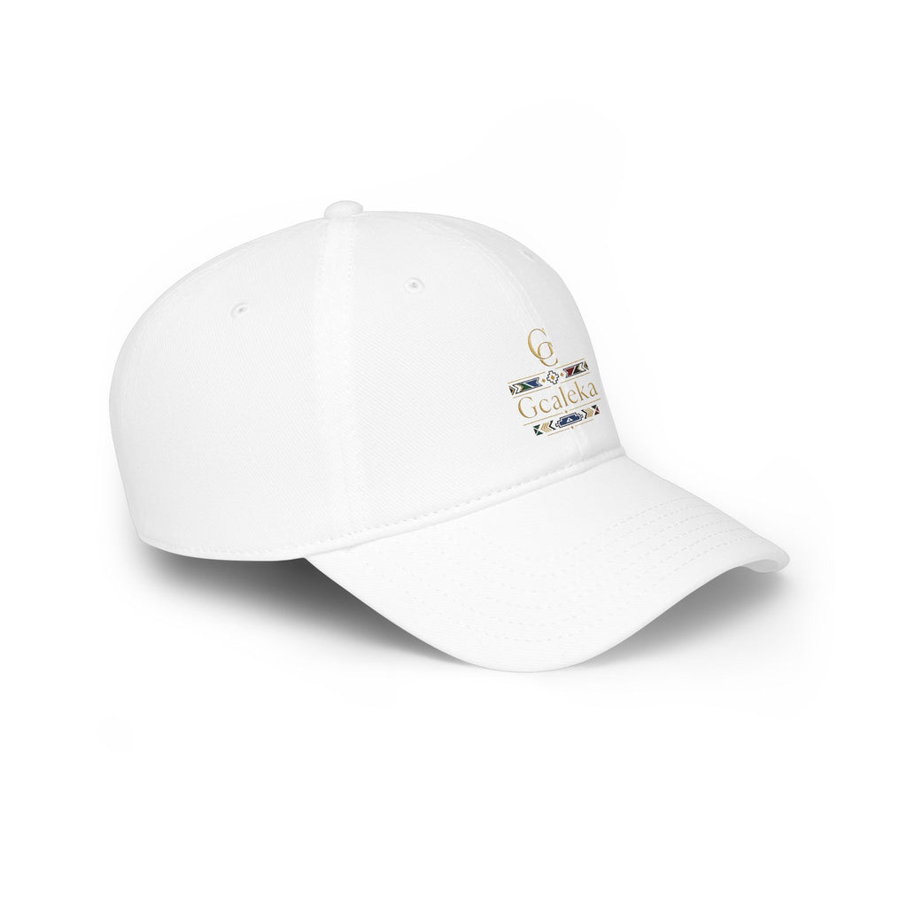 Low Profile Baseball Cap — Gealeka Gold Monogram Logo Hat